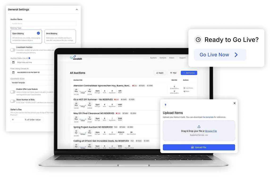 seller auction image for marketplace